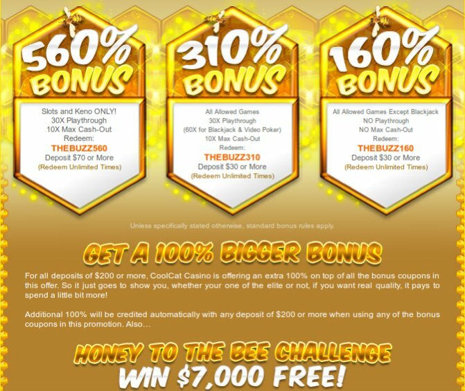 Cool Cat casino october 2013 bonus codes